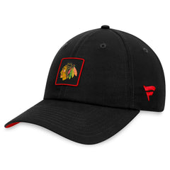 NHL Chicago Blackhawks Fanatics Authentic Pro Rink Adjustable Hat - Black