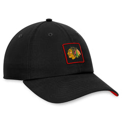 NHL Chicago Blackhawks Fanatics Authentic Pro Rink Adjustable Hat - Black
