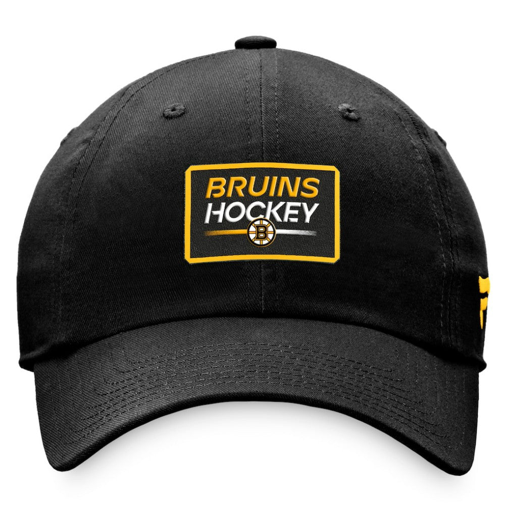 NHL Boston Bruins Fanatics Women's Authentic Pro Rink Adjustable Hat - Black