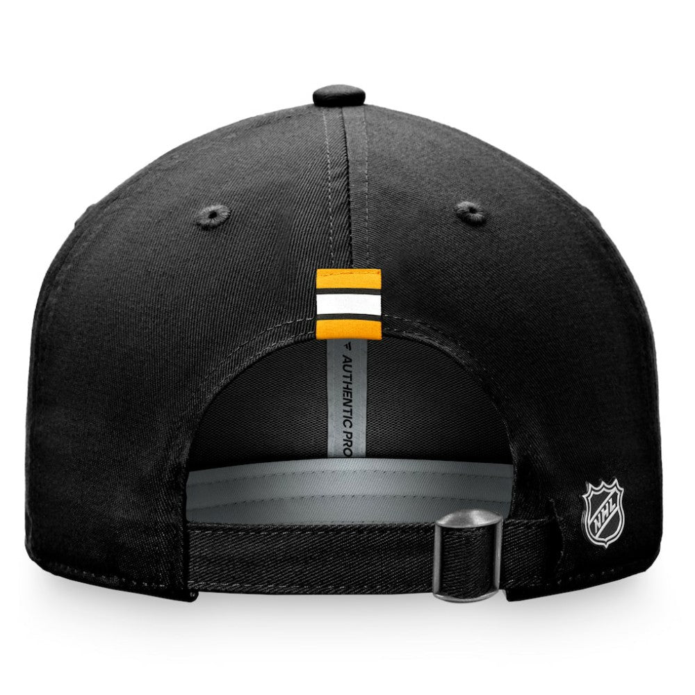 NHL Boston Bruins Fanatics Women's Authentic Pro Rink Adjustable Hat - Black