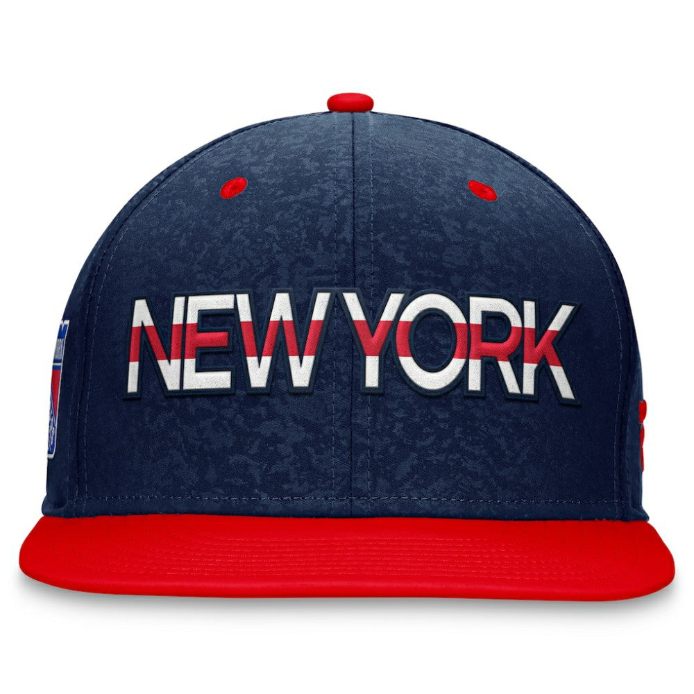 NHL New York Rangers Fanatics Authentic Pro Rink Two-Tone Snapback Hat – Navy/ Red