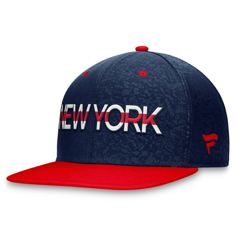 NHL New York Rangers Fanatics Authentic Pro Rink Two-Tone Snapback Hat – Navy/ Red