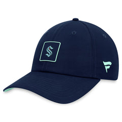 NHL Seattle Kraken Fanatics Authentic Pro Rink Adjustable Hat - Deep Sea Blue