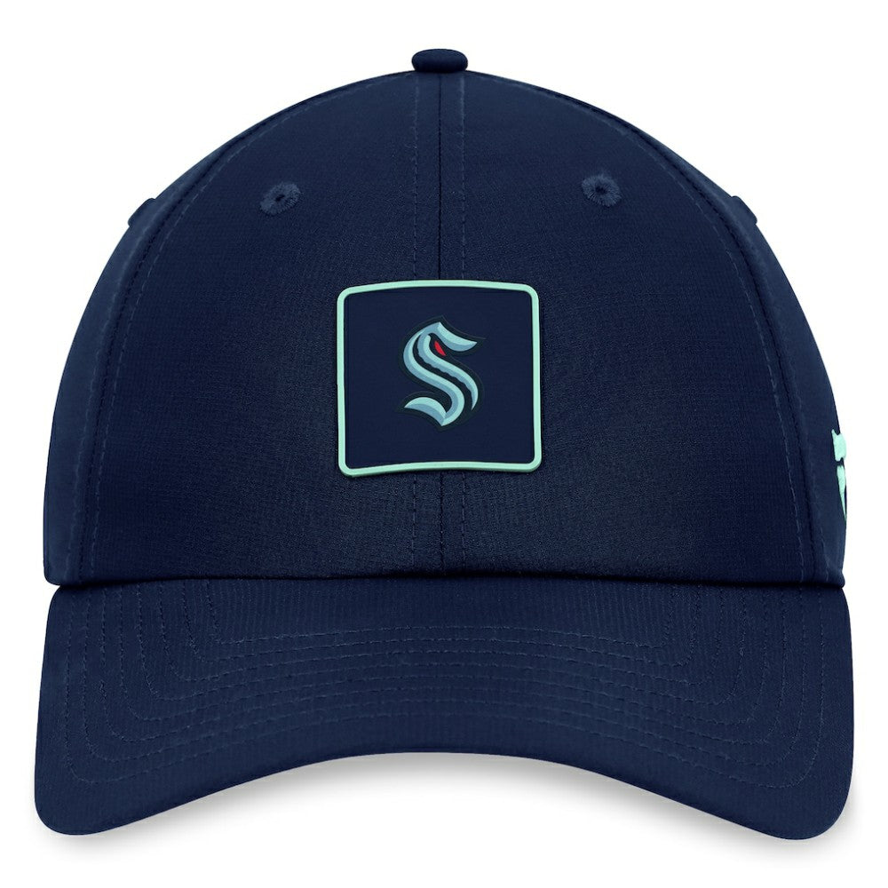 NHL Seattle Kraken Fanatics Authentic Pro Rink Adjustable Hat - Deep Sea Blue