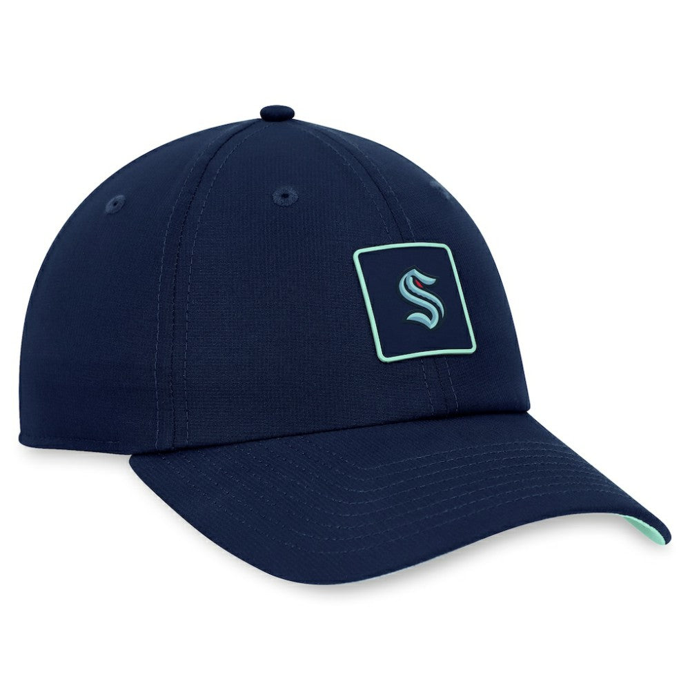 NHL Seattle Kraken Fanatics Authentic Pro Rink Adjustable Hat - Deep Sea Blue