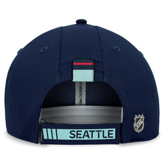 NHL Seattle Kraken Fanatics Authentic Pro Rink Adjustable Hat - Deep Sea Blue