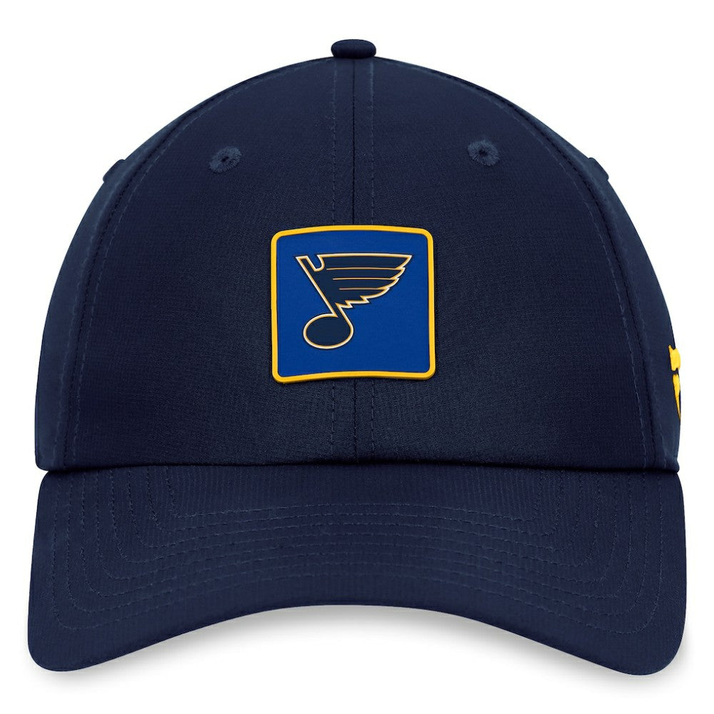 NHL St. Louis Blues Fanatics Authentic Pro Rink Adjustable Hat - Navy