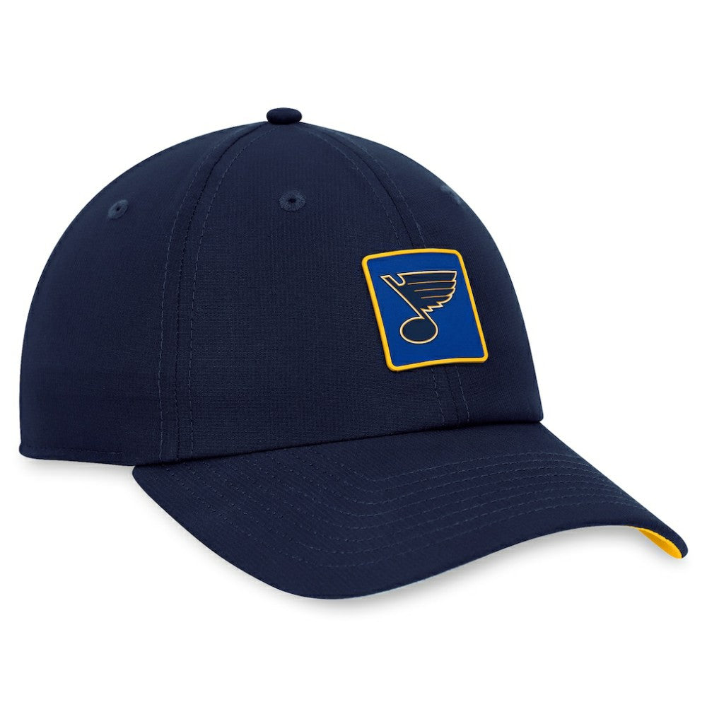 NHL St. Louis Blues Fanatics Authentic Pro Rink Adjustable Hat - Navy
