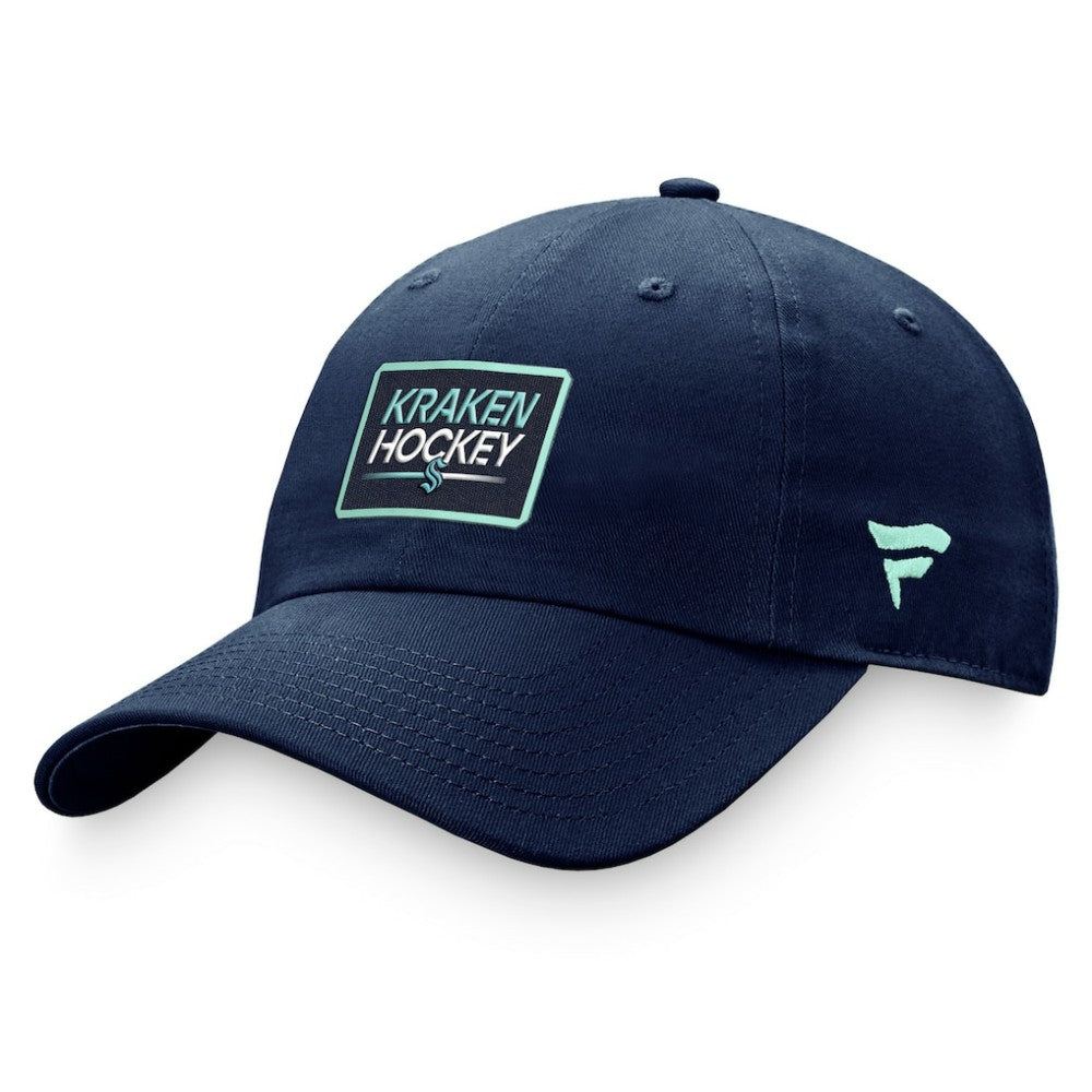 NHL Seattle Kraken Fanatics Women's Authentic Pro Rink Adjustable Hat - Deep Sea Blue