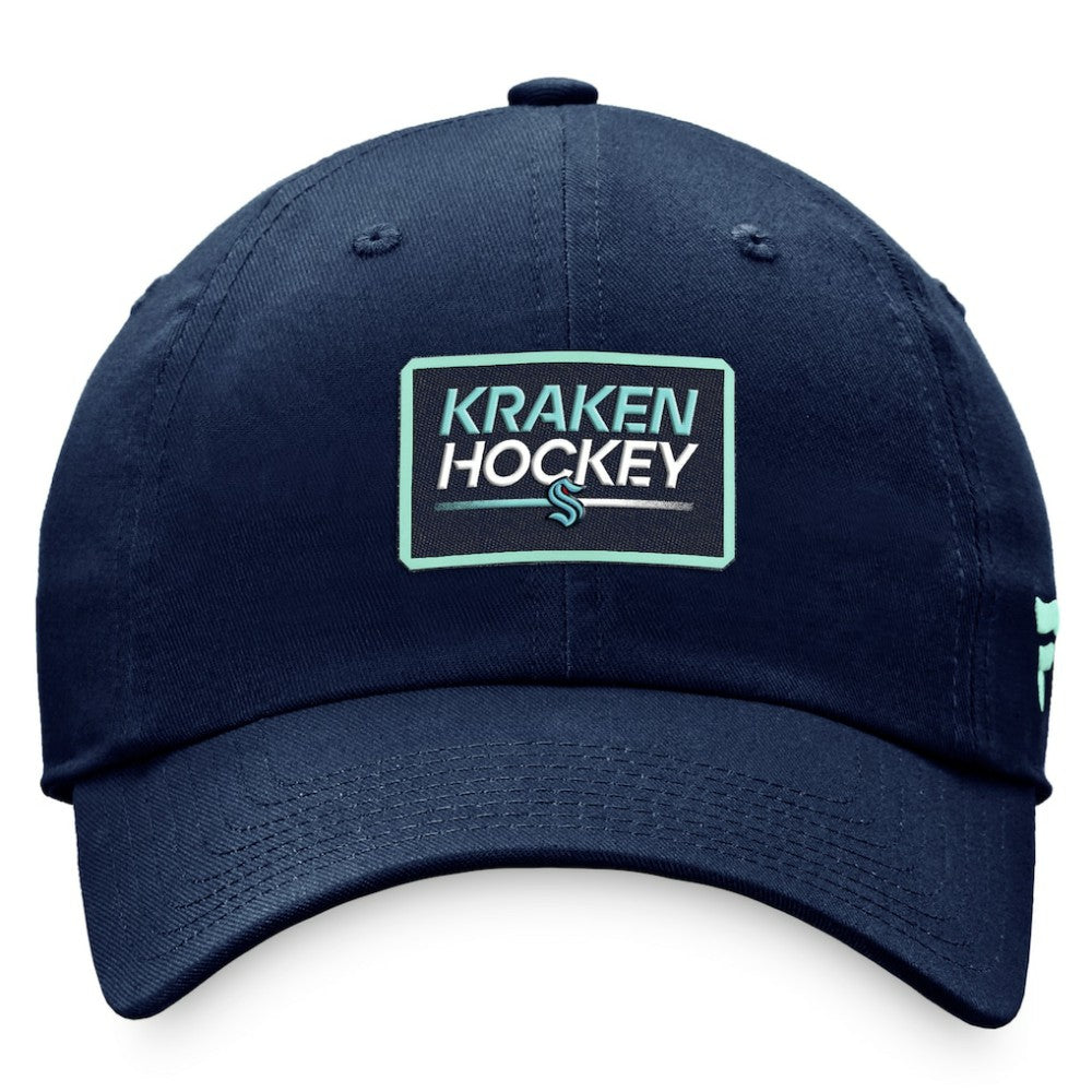 NHL Seattle Kraken Fanatics Women's Authentic Pro Rink Adjustable Hat - Deep Sea Blue