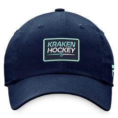 NHL Seattle Kraken Fanatics Women's Authentic Pro Rink Adjustable Hat - Deep Sea Blue