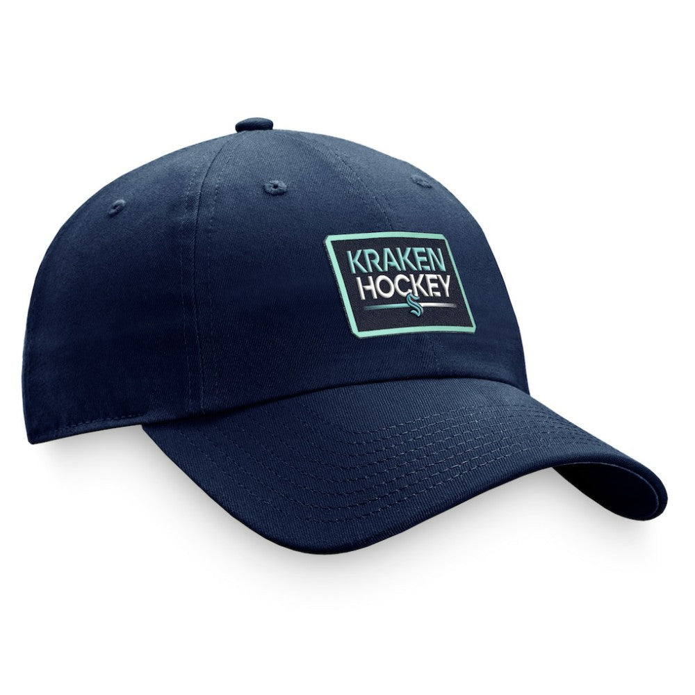NHL Seattle Kraken Fanatics Women's Authentic Pro Rink Adjustable Hat - Deep Sea Blue