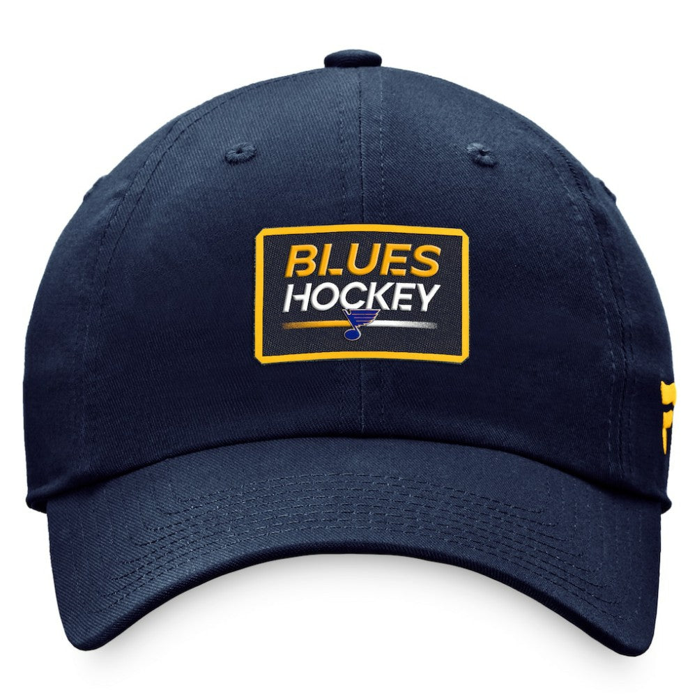 NHL St. Louis Blues Fanatics Women's Authentic Pro Rink Adjustable Hat - Navy
