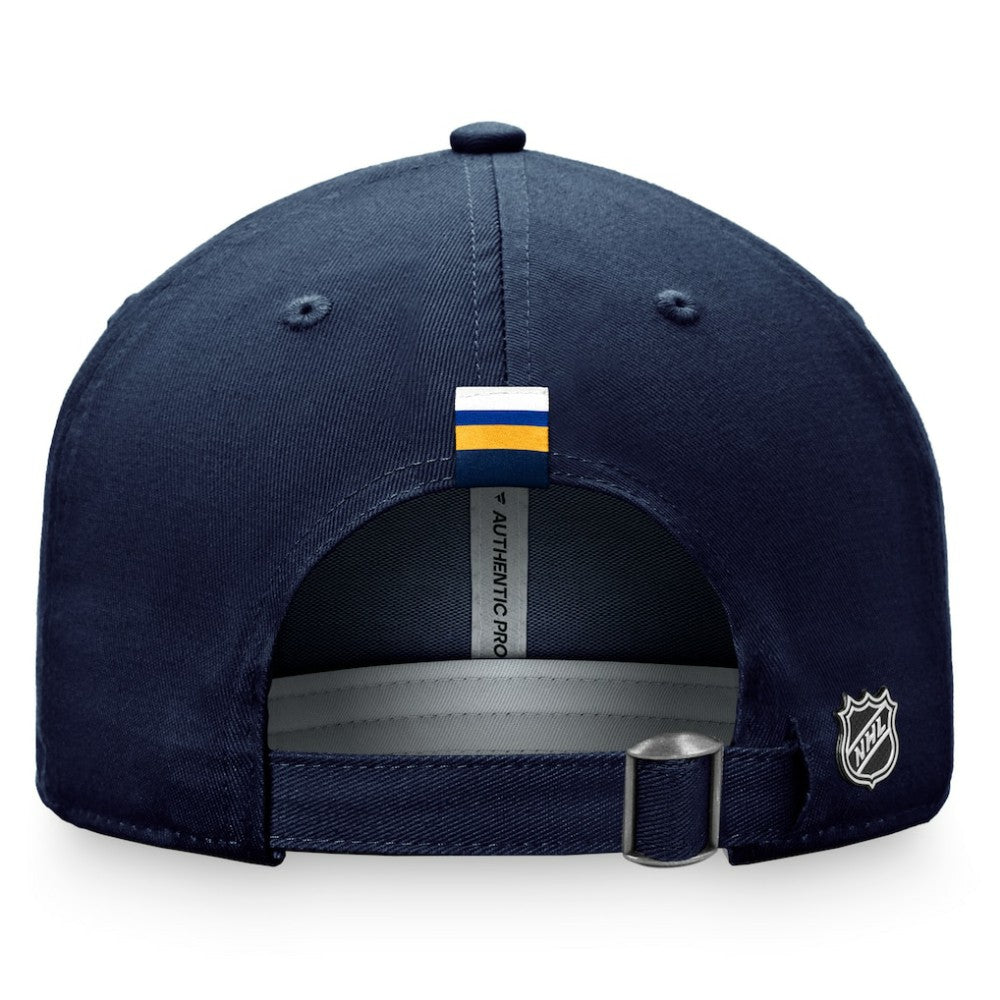 NHL St. Louis Blues Fanatics Women's Authentic Pro Rink Adjustable Hat - Navy