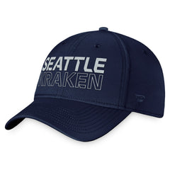 NHL Seattle Kraken Fanatics Authentic Pro Road Flex Hat – Deep Sea Blue