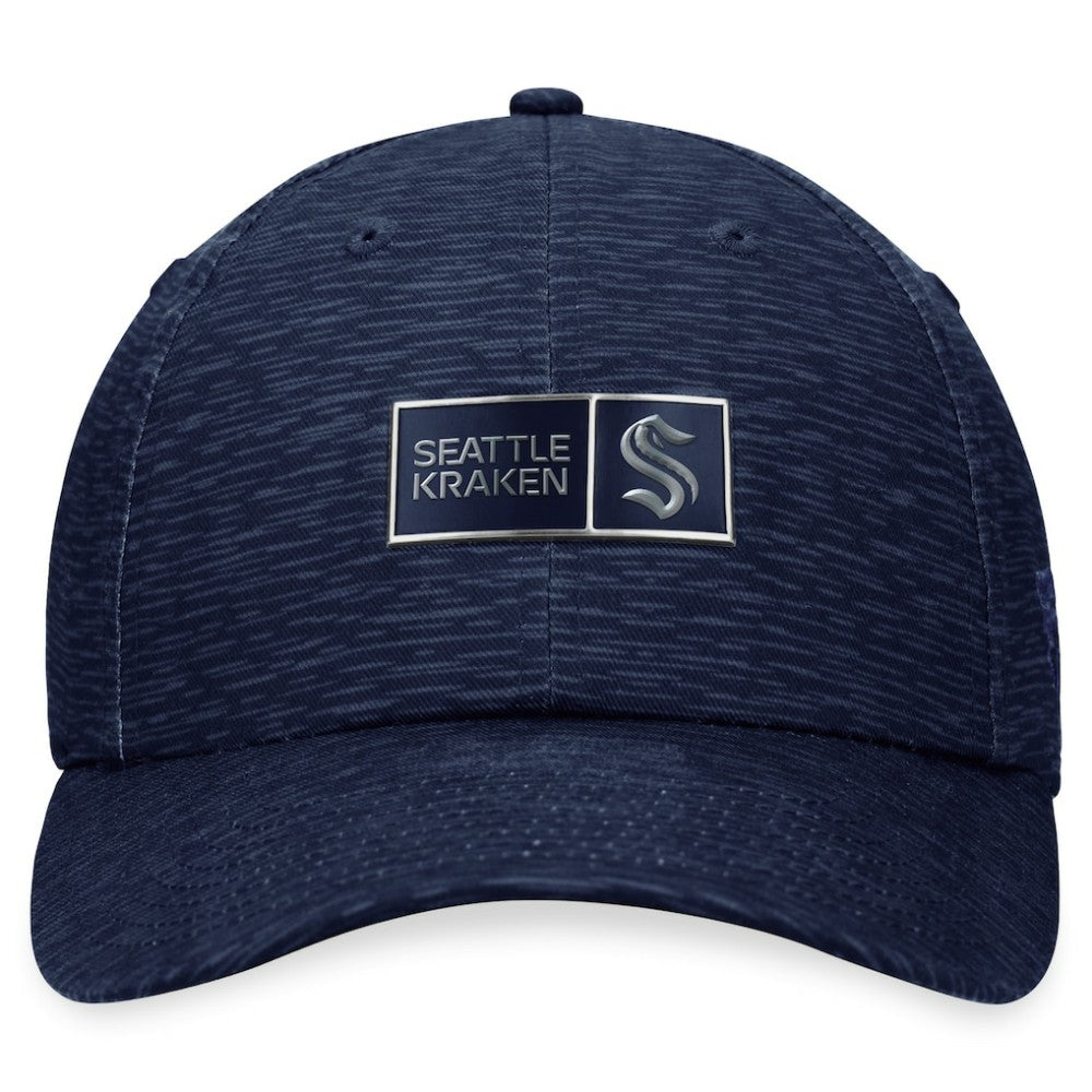 NHL Seattle Kraken Fanatics Authentic Pro Road Adjustable Hat - Deep Sea Blue