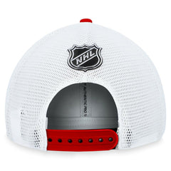NHL Chicago Blackhawks Fanatics Authentic Pro Rink Trucker Adjustable Hat - Black