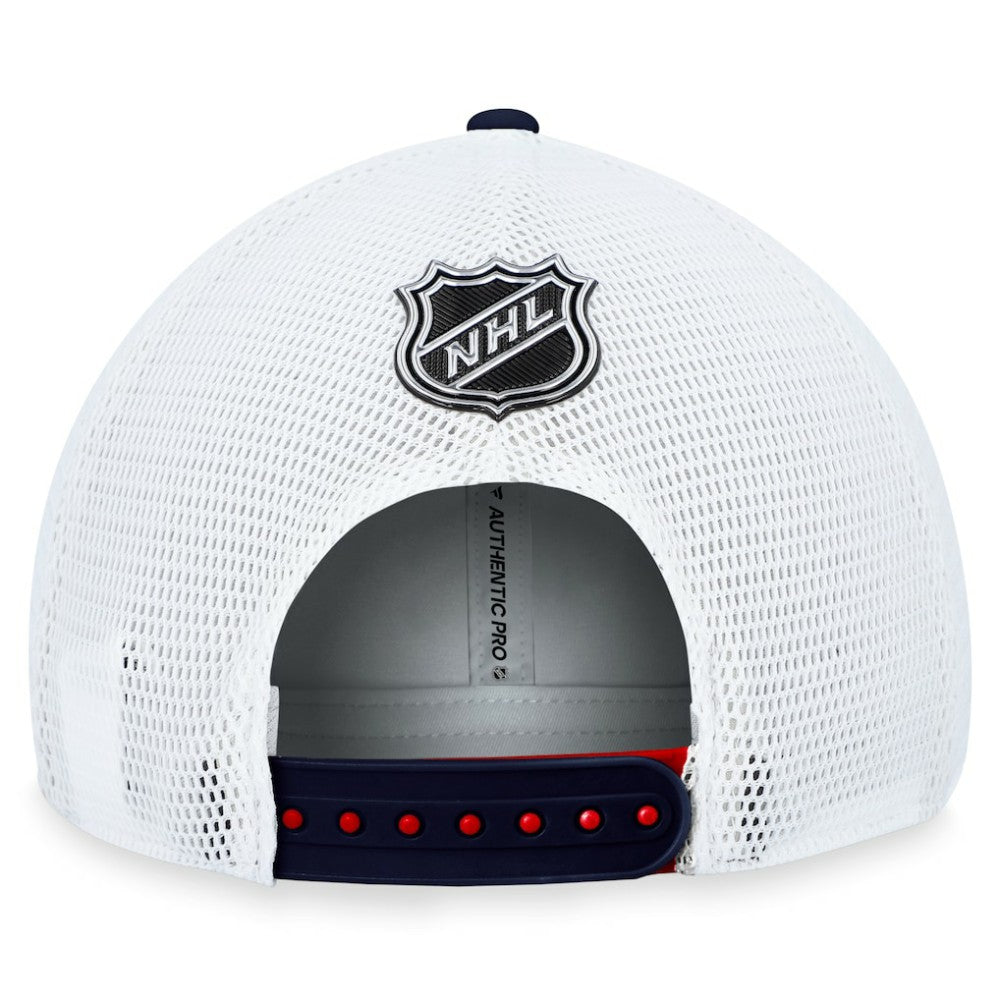 NHL Washington Capitals Fanatics Authentic Pro Rink Trucker Adjustable Hat - Red