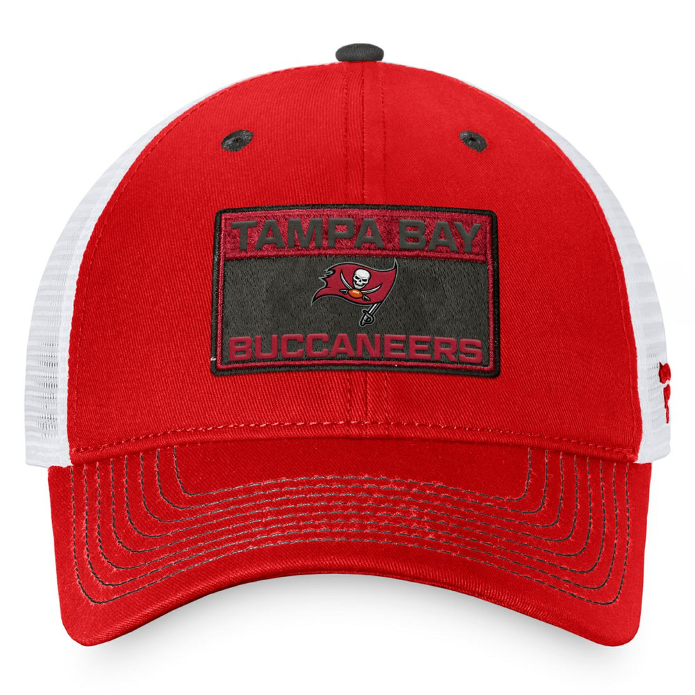 Tampa Bay Buccaneers Fundamentals Trucker Adjustable Hat Red/White