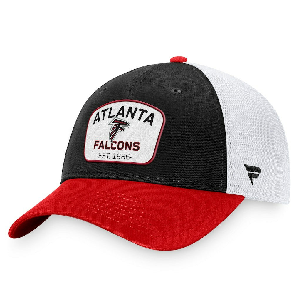 Atlanta Falcons Fundamentals Two-Tone Trucker Adjustable Hat Black/White