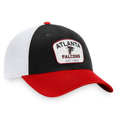 Atlanta Falcons Fundamentals Two-Tone Trucker Adjustable Hat Black/White