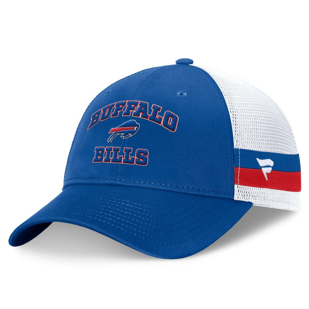 Buffalo Bills Fundamentals Side Stripe Trucker Adjustable Hat Royal/White