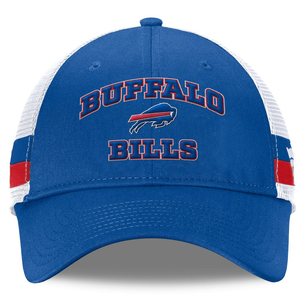 Buffalo Bills Fundamentals Side Stripe Trucker Adjustable Hat Royal/White