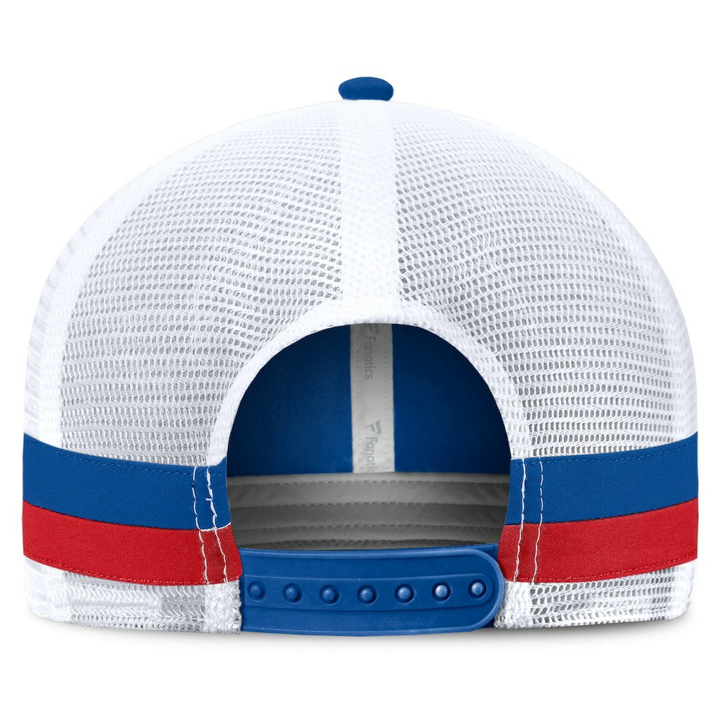 Buffalo Bills Fundamentals Side Stripe Trucker Adjustable Hat Royal/White