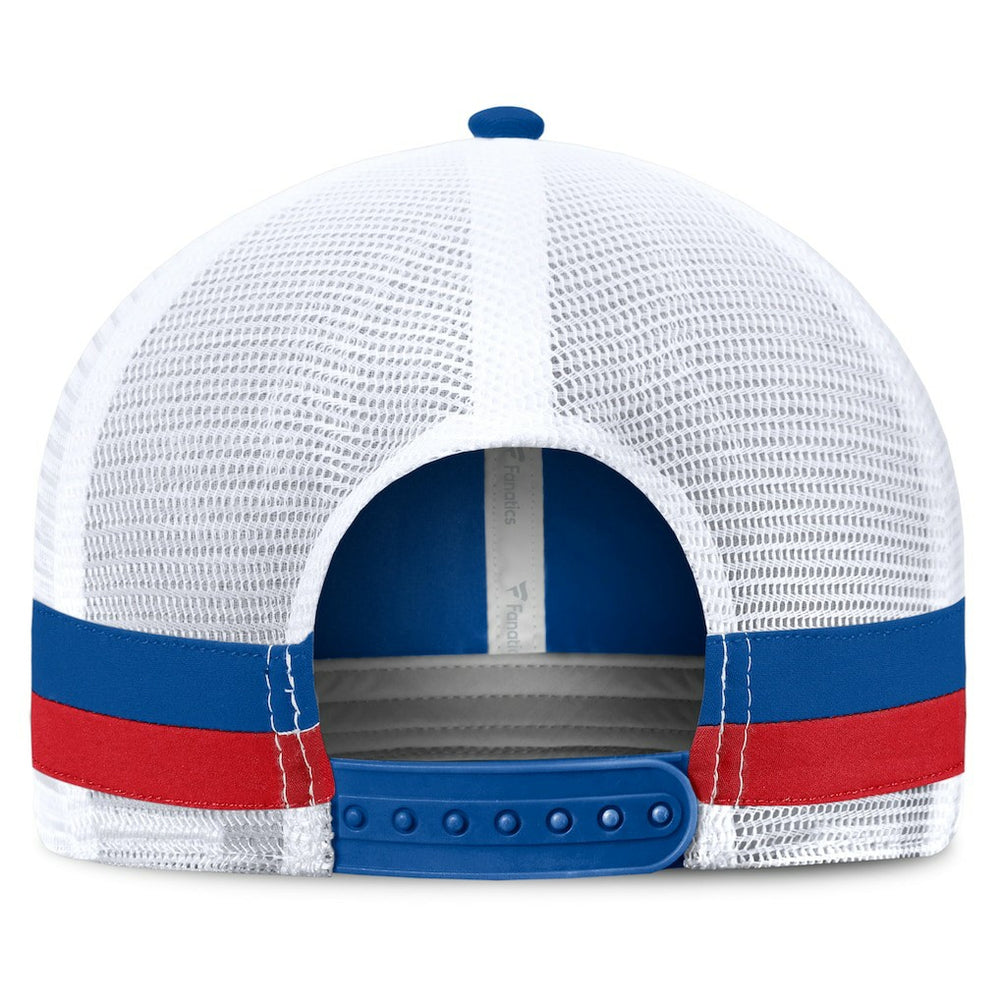 Buffalo Bills Fundamentals Side Stripe Trucker Adjustable Hat Royal/White