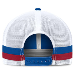 New York Giants Fundamentals Side Stripe Trucker Adjustable Hat Royal/White