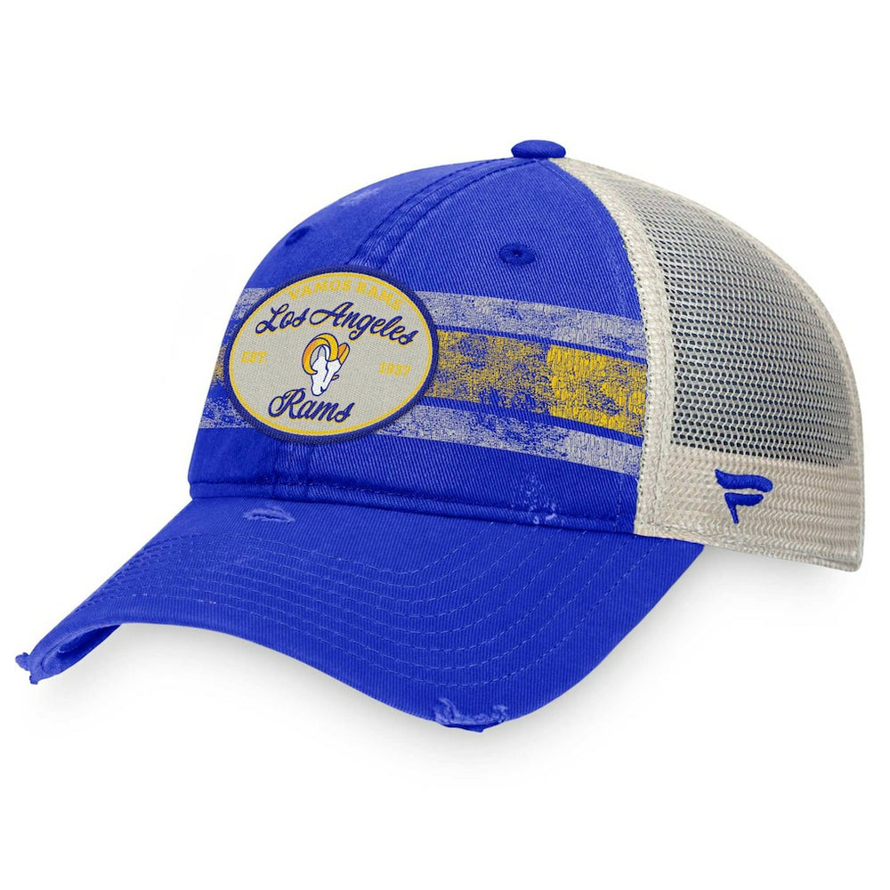Los Angeles Rams Heritage Trucker Adjustable Hat Royal/Natural