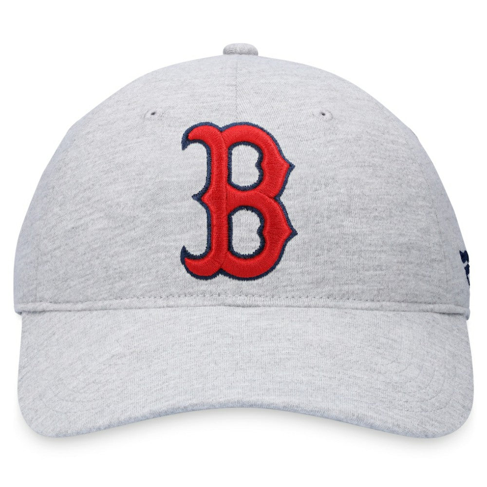Boston Red Sox Fanatics Logo Adjustable Hat - Heather Gray Hats