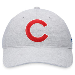 Chicago Cubs Fanatics Logo Adjustable Hat - Heather Gray Hats