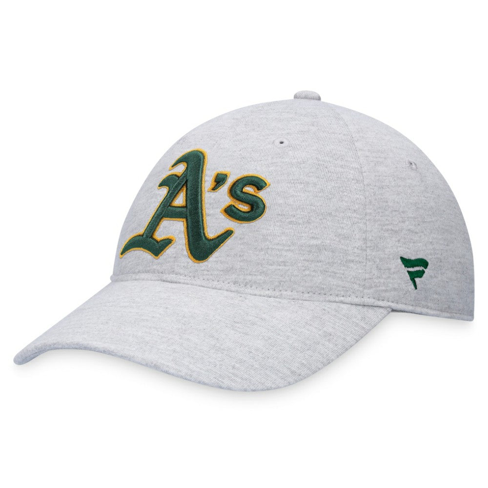 Athletics Fanatics Logo Adjustable Hat - Heather Gray Hats