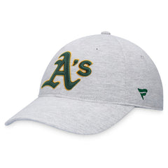 Athletics Fanatics Logo Adjustable Hat - Heather Gray Hats