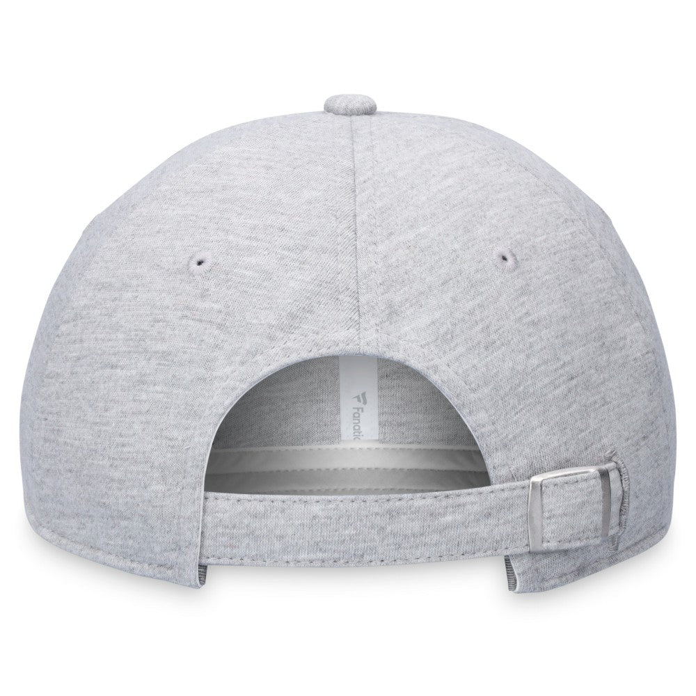 Miami Marlins Fanatics Logo Adjustable Hat - Heather Gray Hats