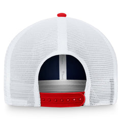Boston Red Sox Fanatics Two-Tone Patch Trucker Adjustable Hat - Navy/Red Hats