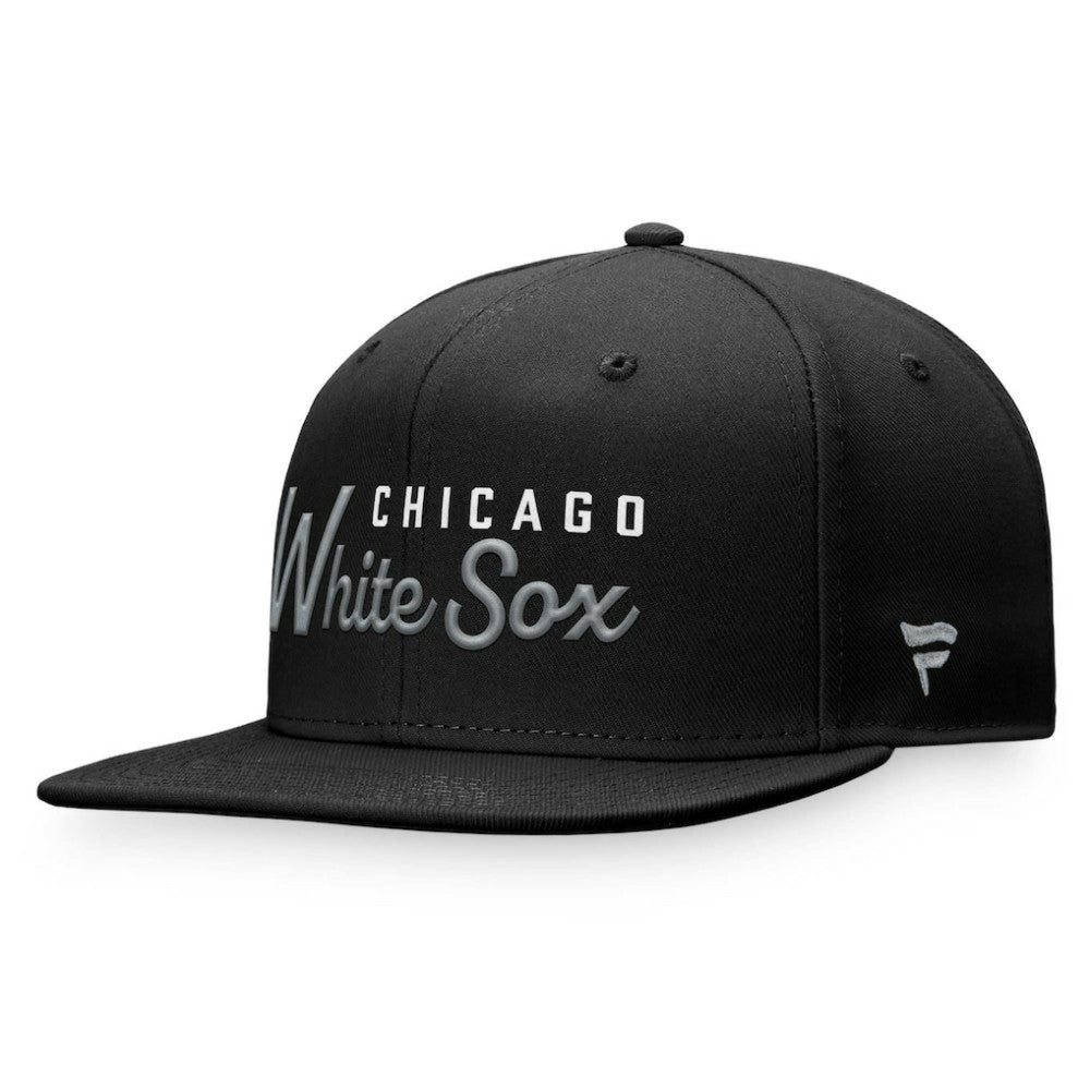 Chicago White Sox Fanatics Script Snapback Hat - Black Hats