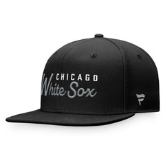 Chicago White Sox Fanatics Script Snapback Hat - Black Hats