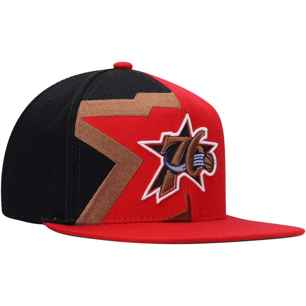 Philadelphia 76ers Hardwood Classics Retroline Snapback Hat Red