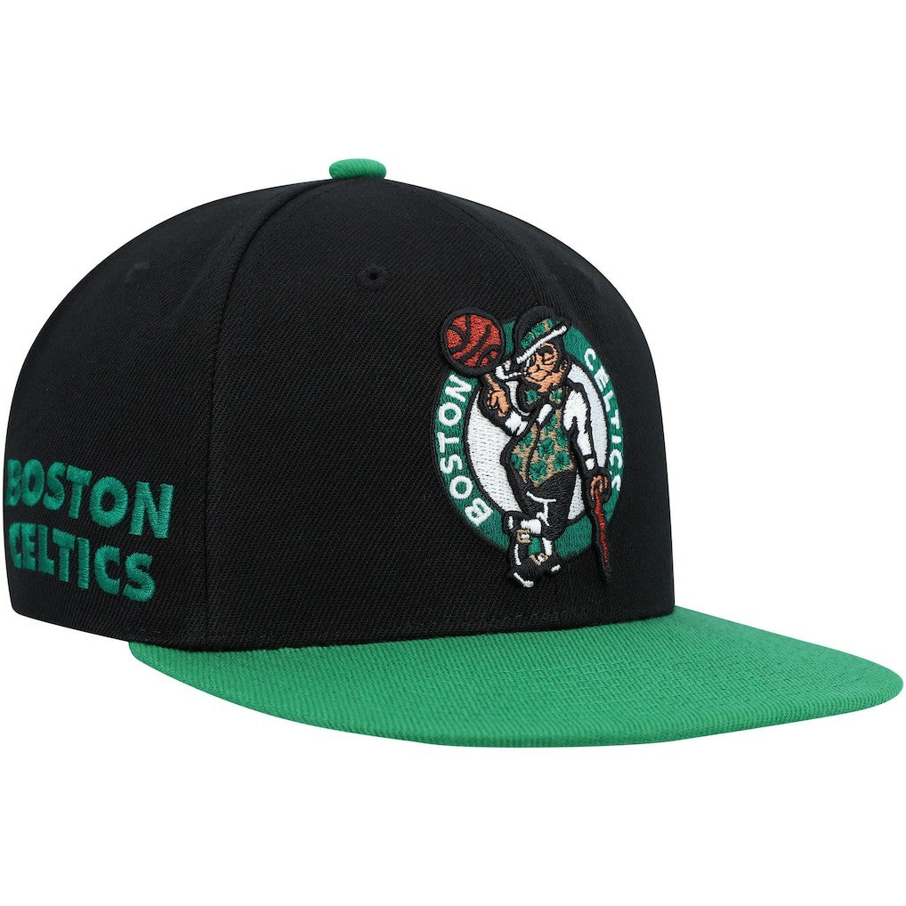 Boston Celtics Side Core 2.0 Snapback Hat Black/Green