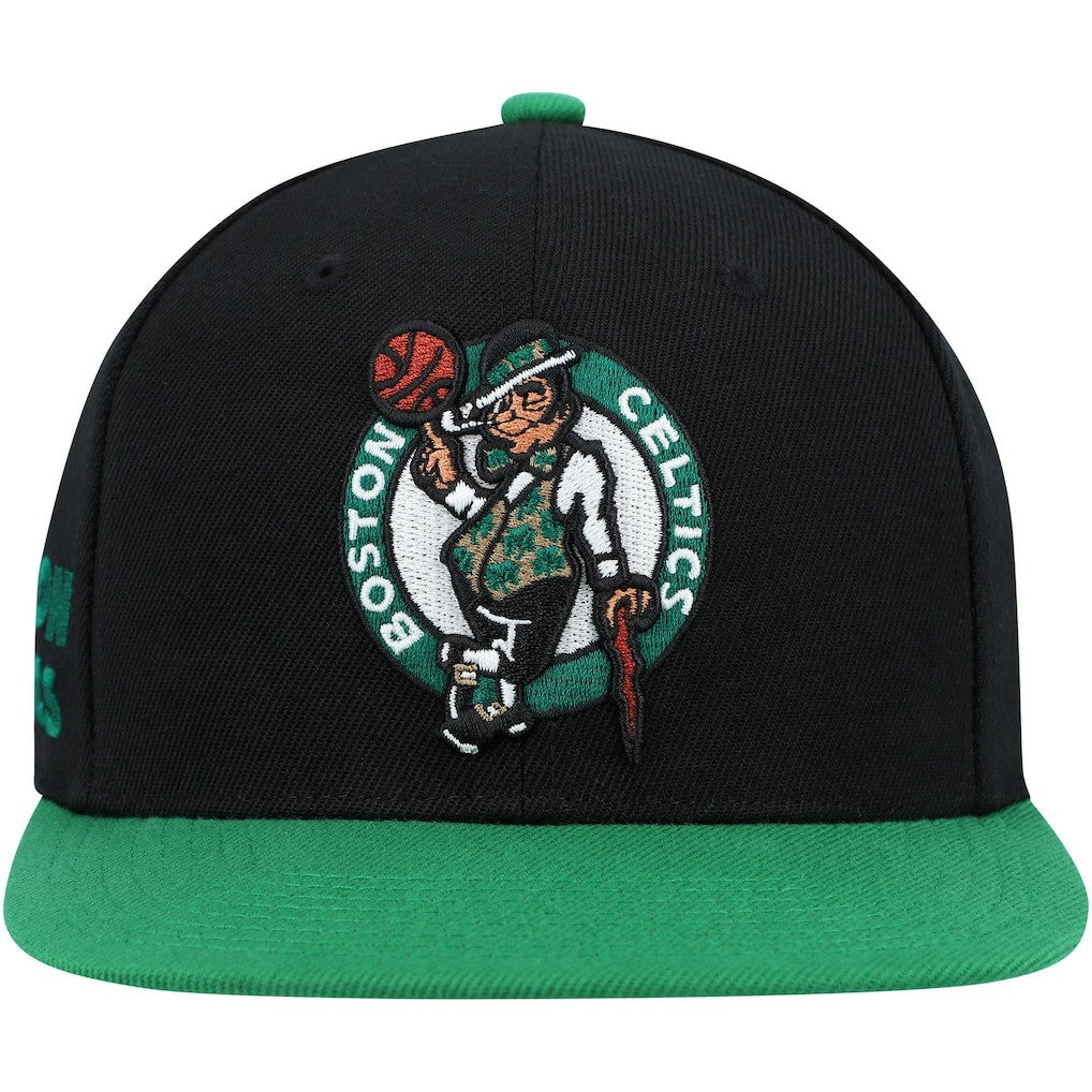 Boston Celtics Side Core 2.0 Snapback Hat Black/Green