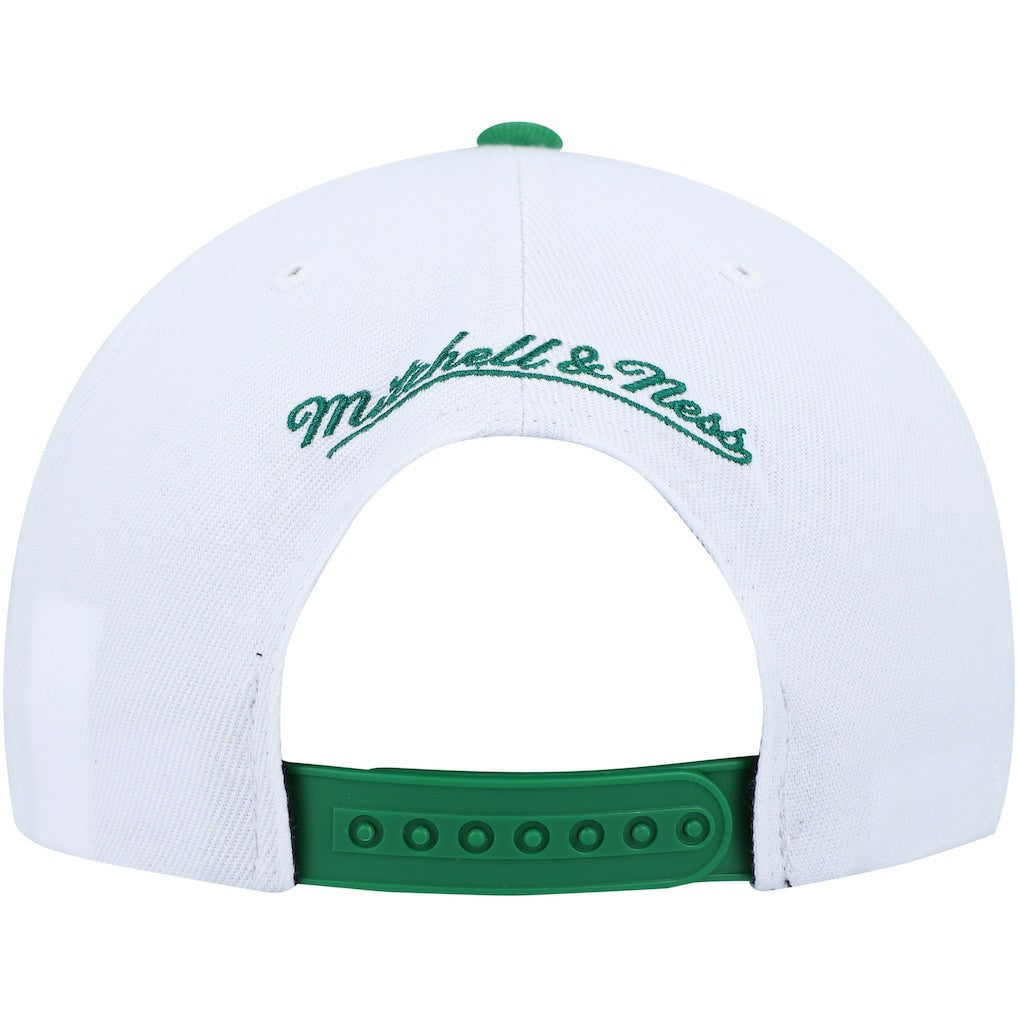 Boston Celtics Side Core 2.0 Snapback Hat White/Green