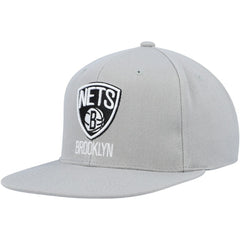 Brooklyn Nets Side Core 2.0 Snapback Hat Gray