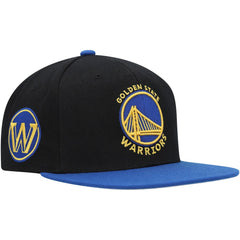 Golden State Warriors Side Core 2.0 Snapback Hat Black/Royal