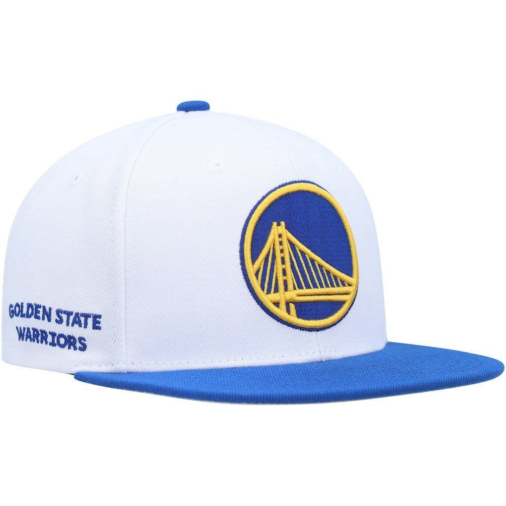 Golden State Warriors Side Core 2.0 Snapback Hat White/Royal