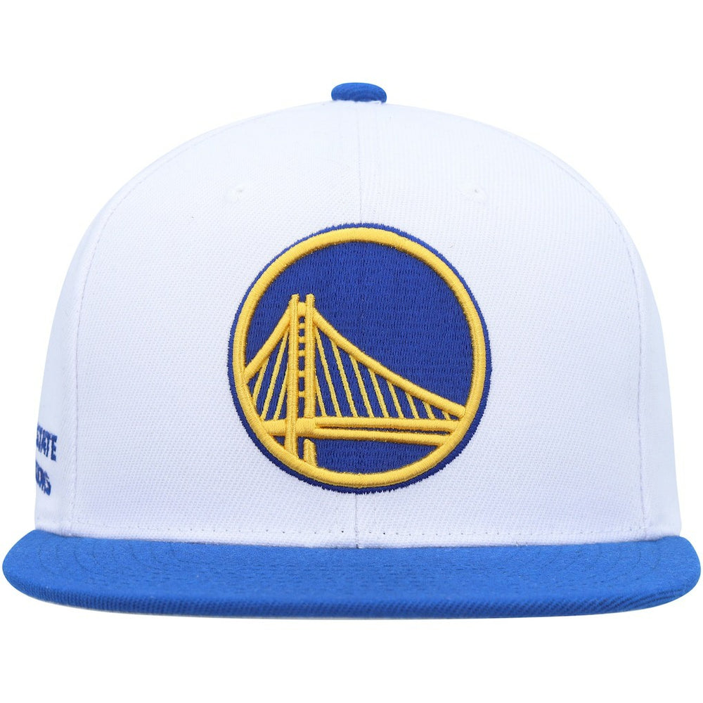 Golden State Warriors Side Core 2.0 Snapback Hat White/Royal