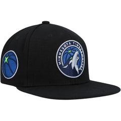 Minnesota Timberwolves Side Core 2.0 Snapback Hat Black