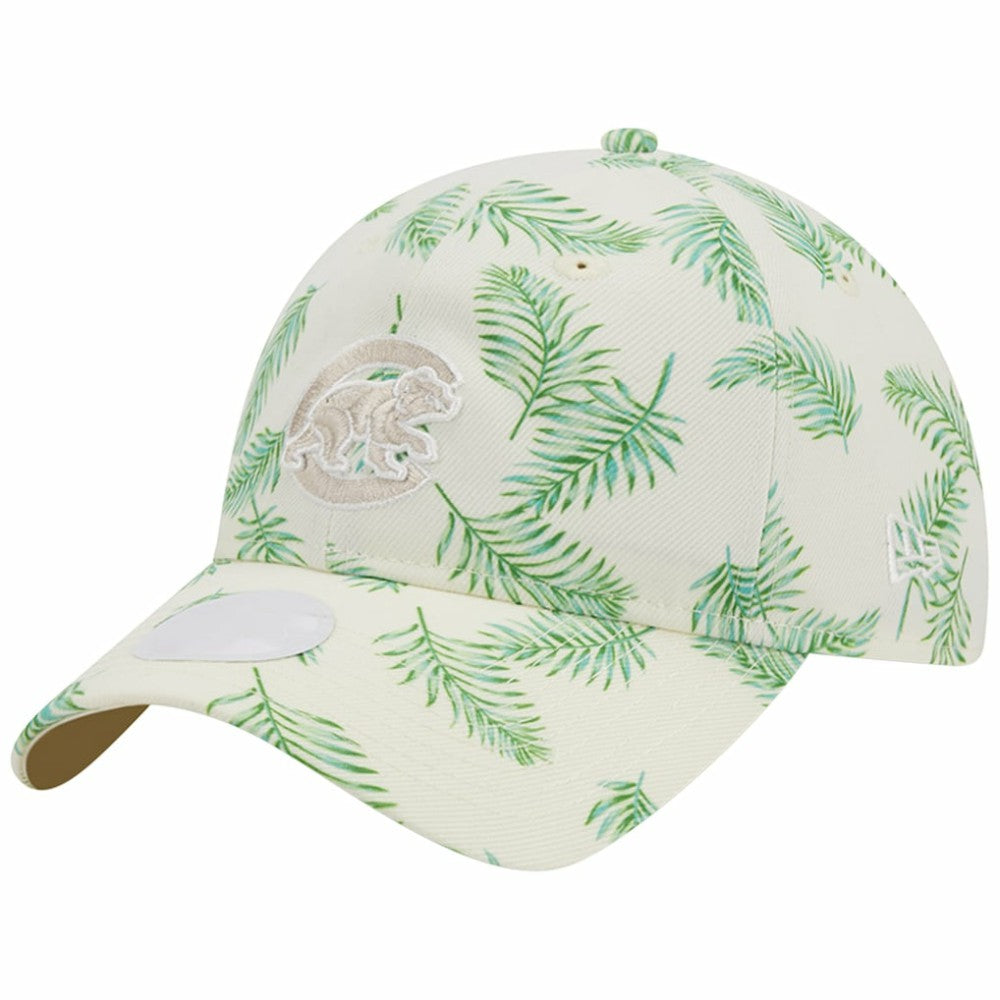 Chicago Cubs New Era Women's Palms 9TWENTY Adjustable Hat - White Hats