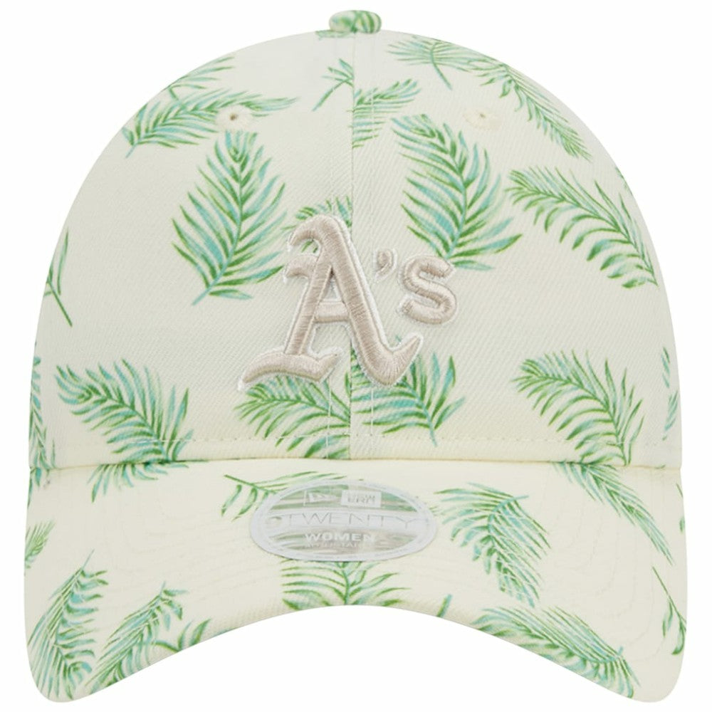 Athletics New Era Women's Palms 9TWENTY Adjustable Hat - White Hats